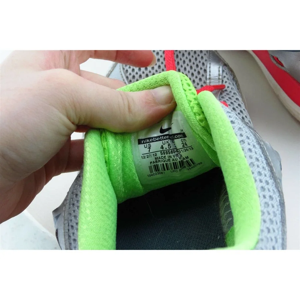 Nike Women Size‎ 6.5 M Gray Running Mesh 599560